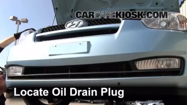 2007 Hyundai Accent SE 1.6L 4 Cyl. Huile Changer l'huile et le filtre à huile